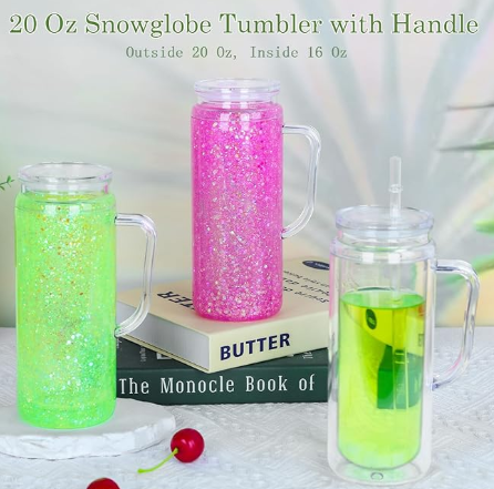 SNOW GLOBE 20OZ TUMBLER