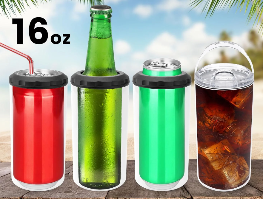 (Wrap) Cold drink skinny bottle/can cooler