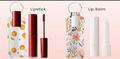 Wrapped Chapstick holder keychain