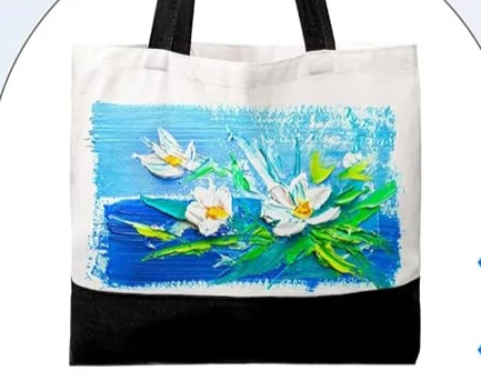 Large canvas tote bag