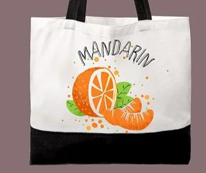 Large canvas tote bag