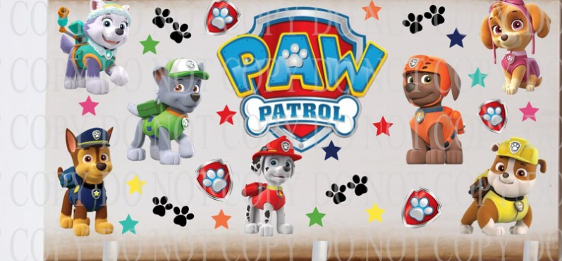 Paw Patrol tumbler wrap